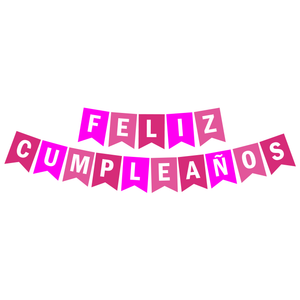 Banner To Go Feliz Cumpleaños Rosa/Fiusha