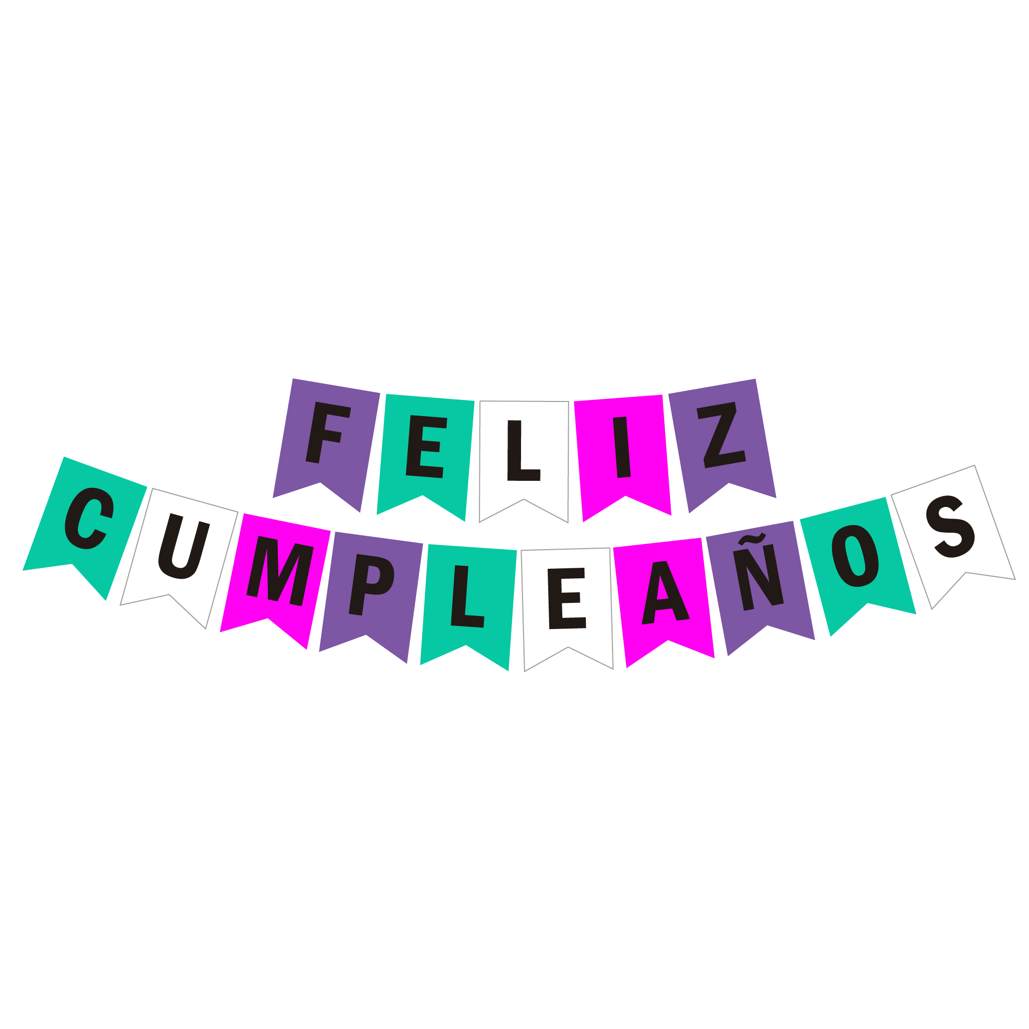 Banner To Go Feliz Cumpleaños Colores 2