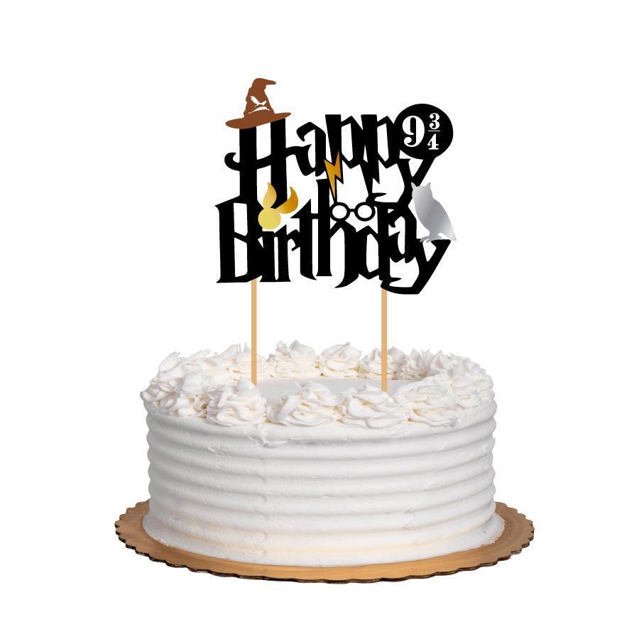 Cake Topper Happy Birthday Mago